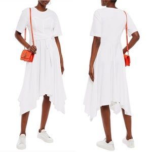 Sandro Kyllian Tie-Front Handkerchief Jersey Dress